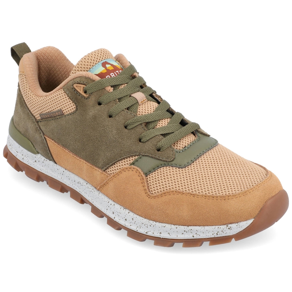 Territory Uintah Men's Olive and Tan Sneakers